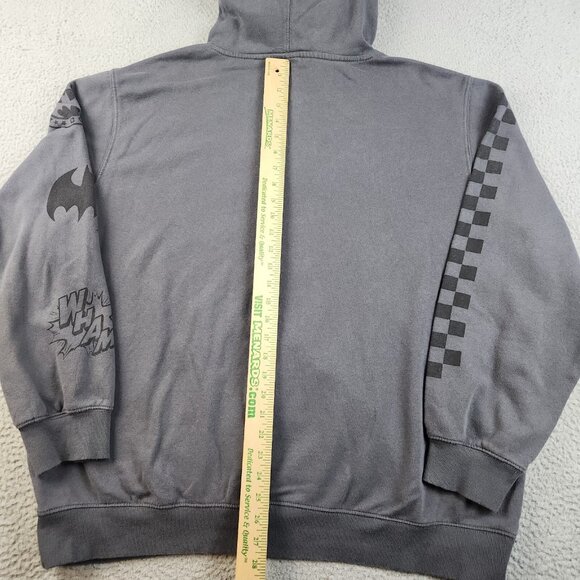 Batman Hoodie Men's 2XL XXL Gray Gotham Guardian Hooded Sweatshirt DC Comics - Picture 10 of 10